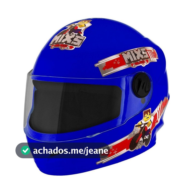 Capacete para Criança Infantil Start Blocks Selfie Fechado Integral Promocional Tamanho 54 Pronta Entrega Capacete seguro para Crianças Pro Tork Mixs R8 New Liberty Kids