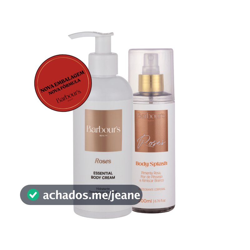 Kit Body Splash e Hidratante Roses  Barbour's