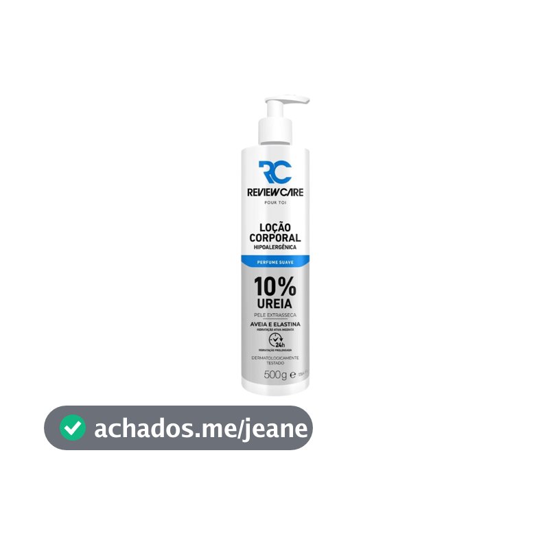 Loção Hidratante Corporal Pele Seca 10% Ureia Com Perfume 500ML Review Care