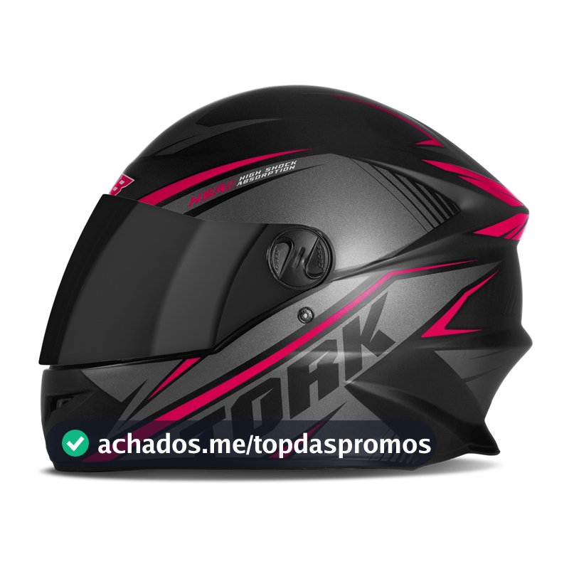 Capacete Moto Fechado Masculino E Feminino Pro Tork R8 Viseira Fumê