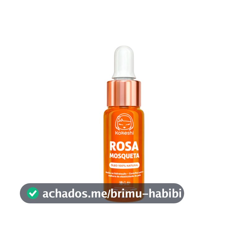 Óleo de Rosa Mosqueta 100% Puro Natural Kokeshi Reparação e Hidratação 20ml