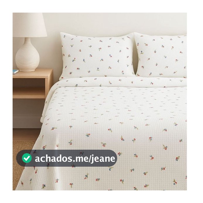 Cobre Leito Colcha Bela Piquet Favinho Estampado Solteiro Casal Queen