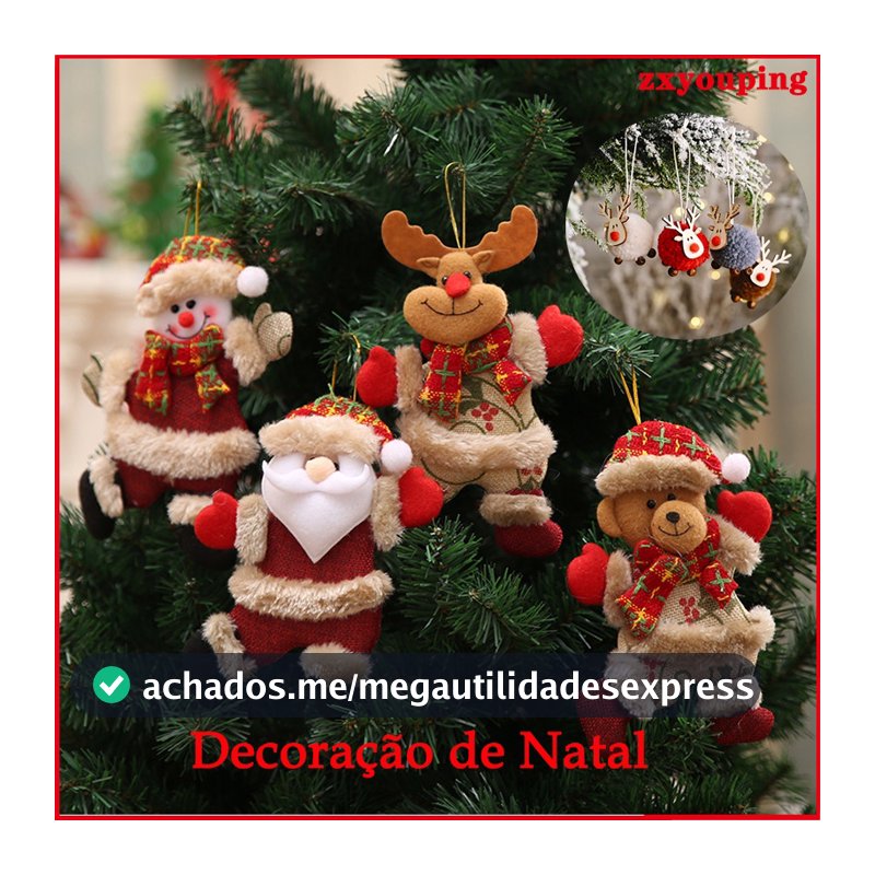 Pingentes De Natal Elk Antler Árvore Ornamento Para Decoração De Feliz 2023 Casa De Ano Novo