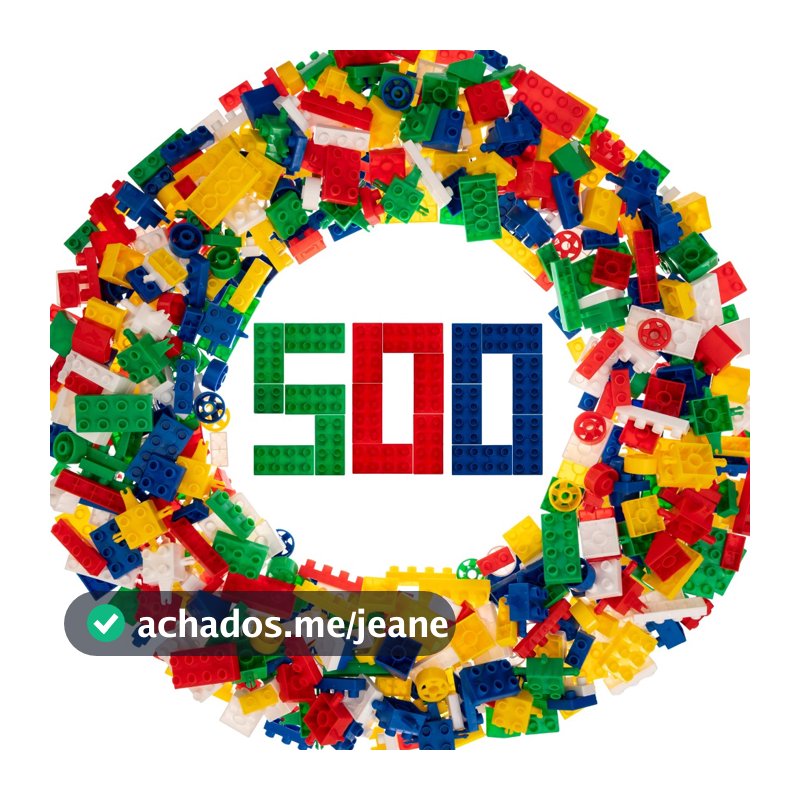 Blocos de Montar Infantil Educativo Happy Blocs com 500pçs