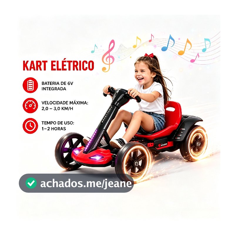 360°  Triciclo Elétrico Drift Infantil Kart Carro Suporta até 30 Kg Luzes e Música  3 Velocidades com Amortecedor Seguro