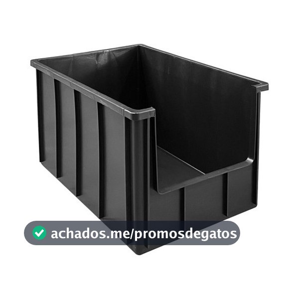 Caixa De Areia Grande P/ Gato Pet Plástica 61 Litros Resistente Organizadora C/ Abertura Frontal V