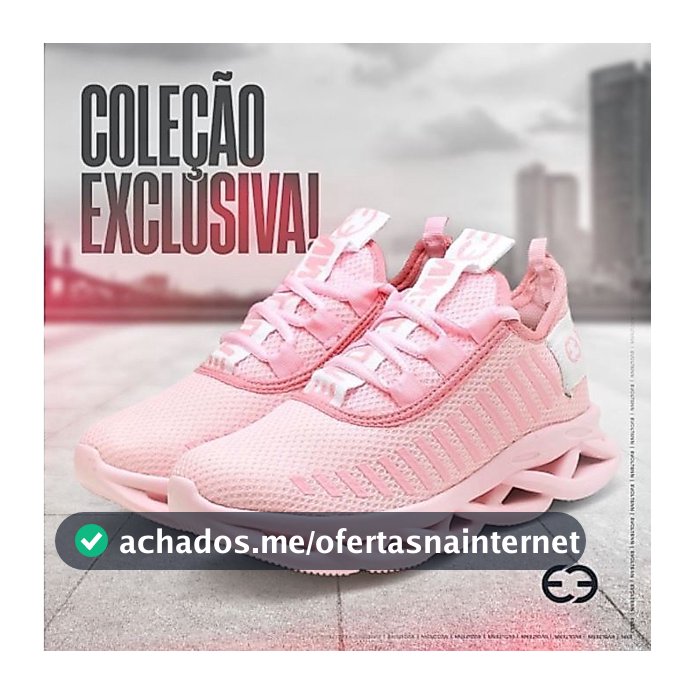Tênis Para Caminhada Feminino Academia Trança Confortável Leve Novidade