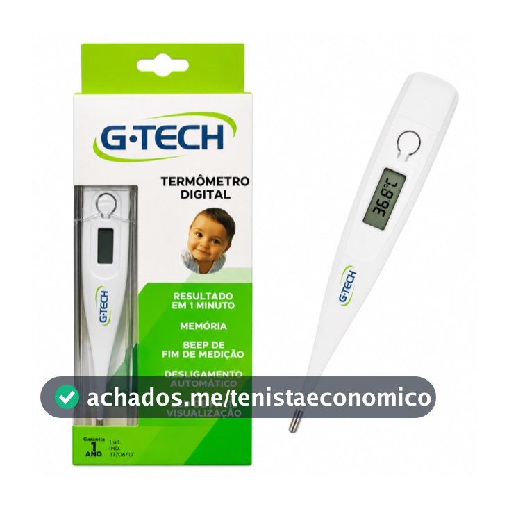Termômetro Digital G-tech Branco
