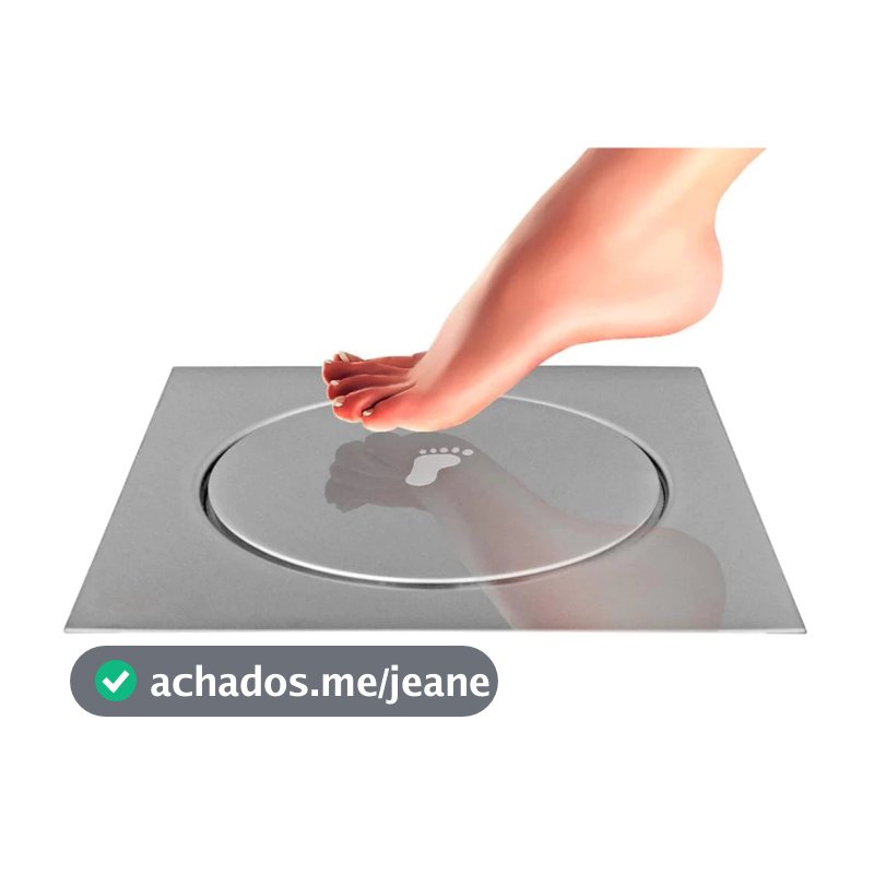 Ralo Click Inteligente Lorben para Banheiro Box 10cm, 15cm e 20cm Aço Inox