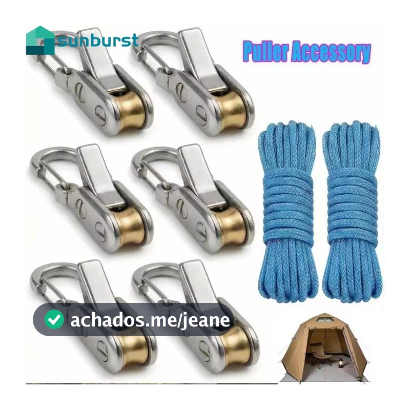 [Home] Ferramenta De Amarração De Corda Resistente-Rolo Tensor Sem Nós-Extrator De Gancho De Paracord De Braçadeira De F