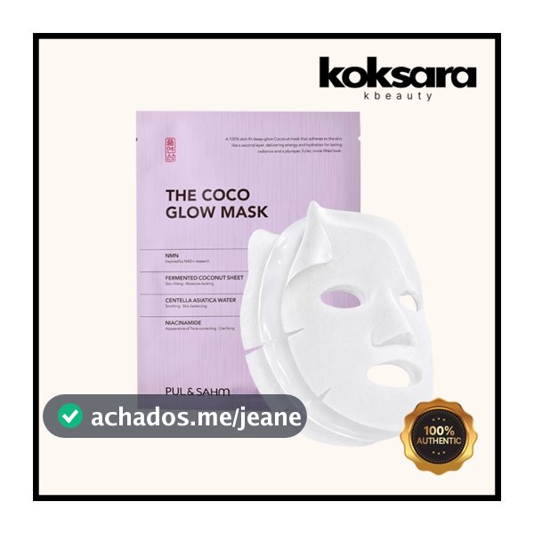 Pul & sahm The Coco Glow Mask 1 Sheet / 4 Sheets (No Box)