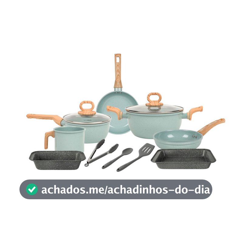 Conjunto de Panelas Neuhaus 10 Pecas Indução Smart Ceramic Slim