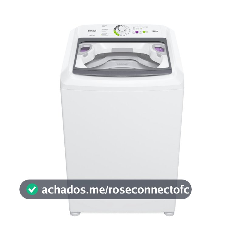 Máquina de Lavar Consul 18Kg Branca com Lavagem Econômica e Ciclo Edredom - CWK18AB