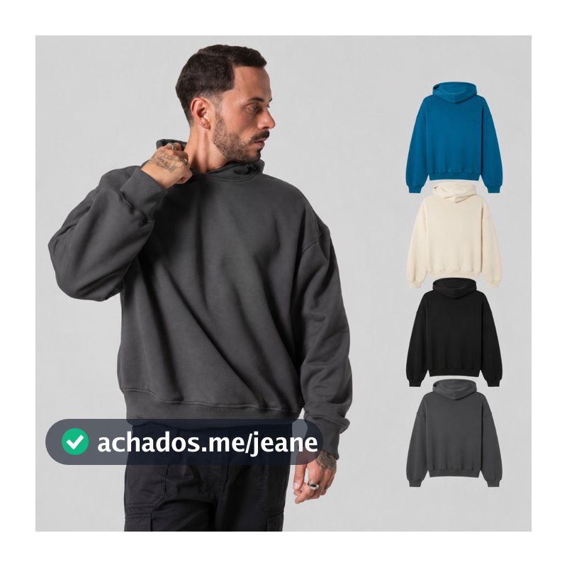 Moletom Oversized Boxy 400g com Capuz – BRUNX