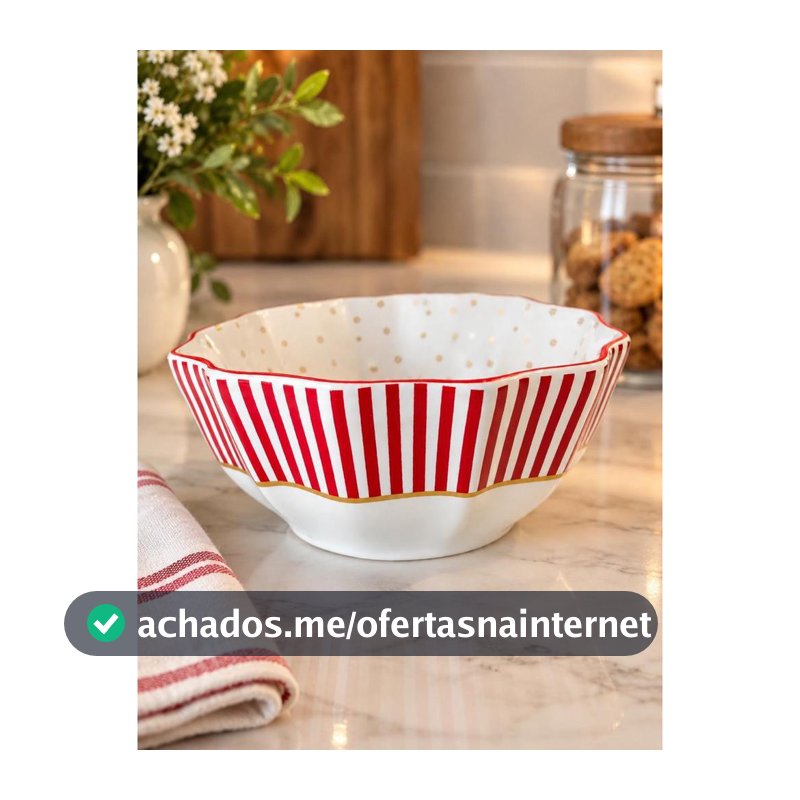 UNIDADE BOWL C/ FILETE CHRISTMAS CHARM SCALLA