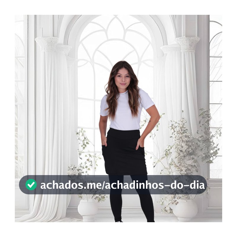 Legging Saia Moda Feminina Evangelica com Bolsos