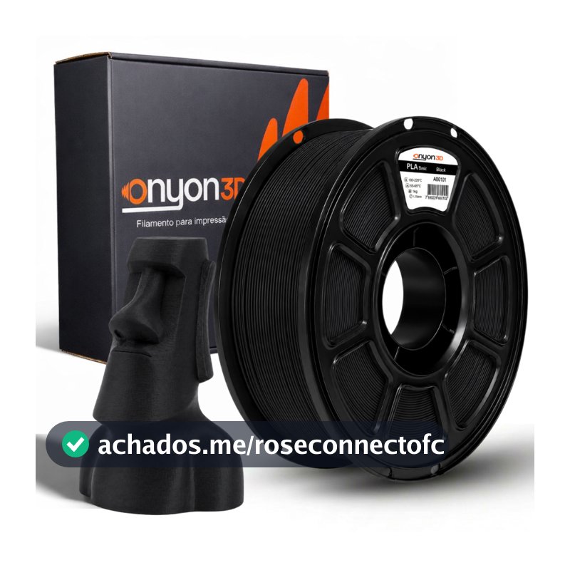 Filamento PLA Basic 1kg Onyon 3D 1.75mm - Alta Qualidade para Impressora 3D
