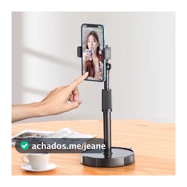 Suporte Tripé Celular Smartphone De Mesa Escritório 360º