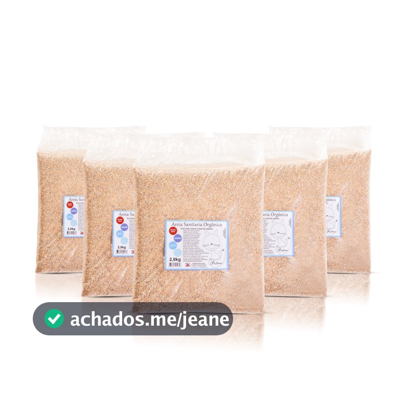Kit 13,5 kg Areia Higienica Sanitaria Para Gatos Base Mandioca e Milho BIODEDRADAVEL
