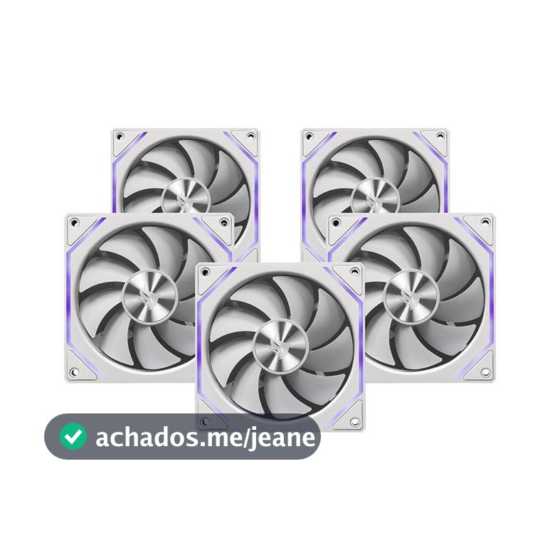Kit Ventoinha Pichau Ventus NX, ARGB, 5x120mm, Branco, PCH-VTNX5-WH01