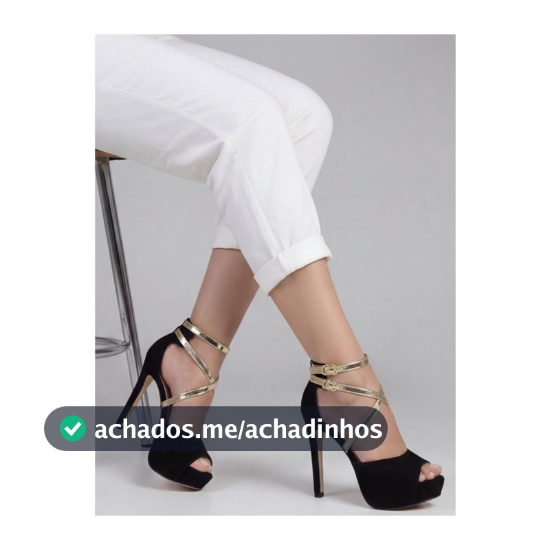 Sandália Feminina Meia Pata Salto Alto Fino P102