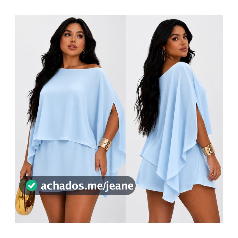 Conjunto 3 Peças TOP Capa E Short Saia Moderno COM Caimento Estiloso NO Tecido Duna Elegante.