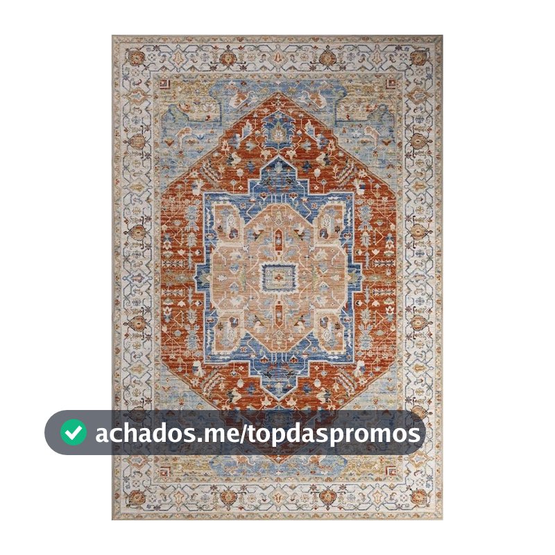 Tapete Estilo Persa 2,00x1,40 m Impermeável Verona Jolitex Moderno, Dobrável, Lavável