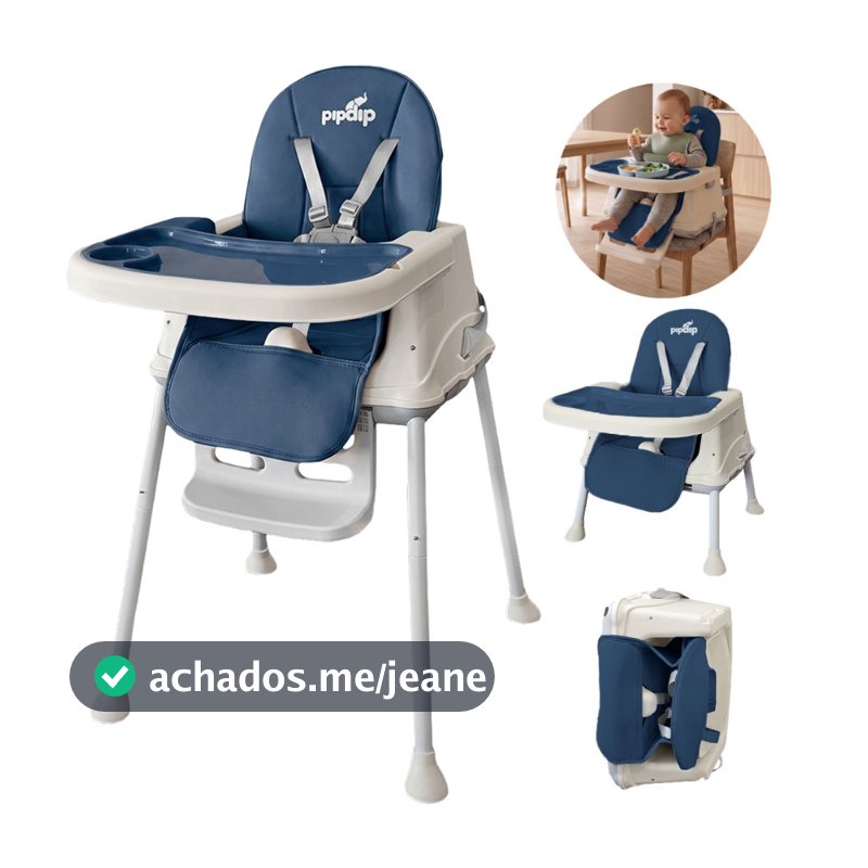 Cadeira de Alimentação para Bebe 3 em 1 Cadeirinha Infantil Capa Pipdip
