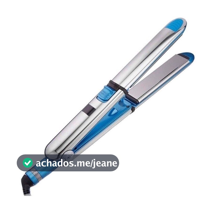 Prancha de Cabelo e Chapinha Super Nano Titanium Optima 3000 BIVOLT Profissional 465° F Ming