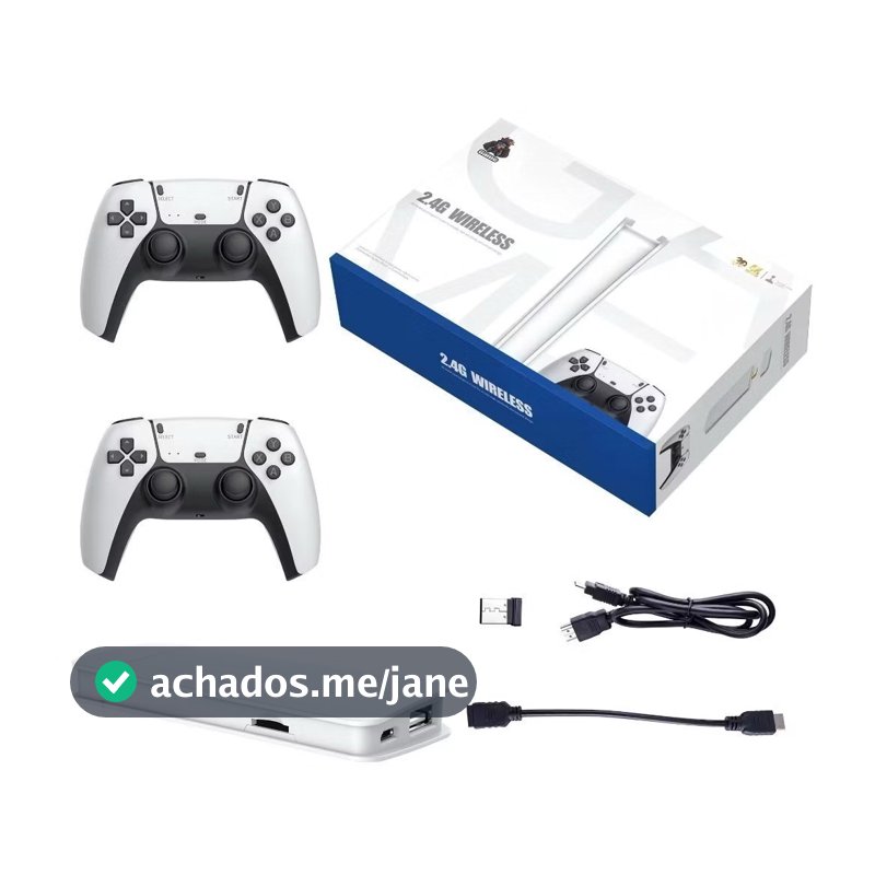 Game Stick M15 Pro 4k 64GB com 2 controles sem fio +20.000 jogos Marisa