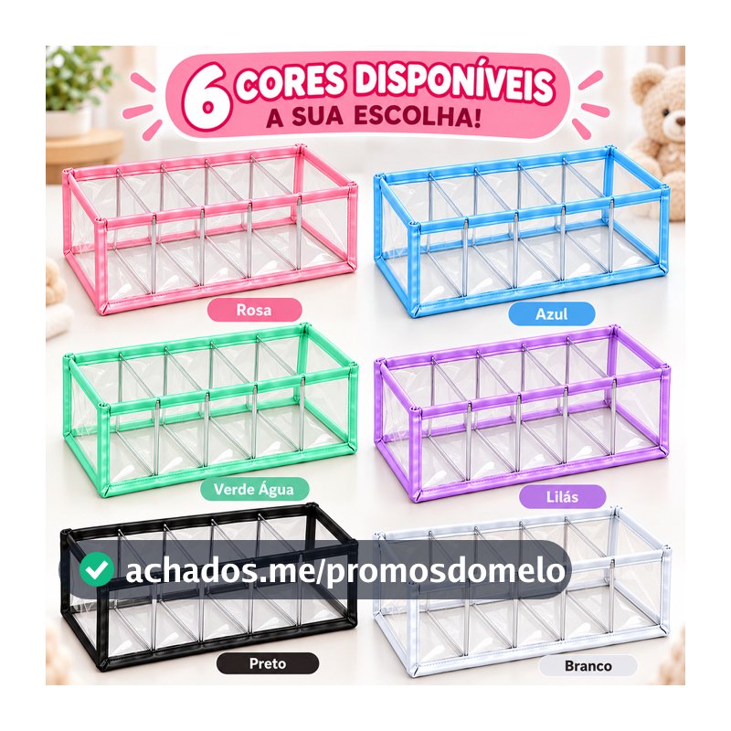 Kit 3 Colmeias organizadoras para bebê Organizadora de gavetas