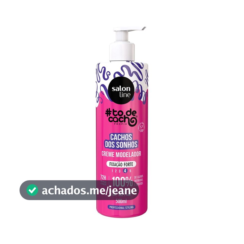 Creme Modelador Forte #todecacho Cachos dos Sonhos 500ml