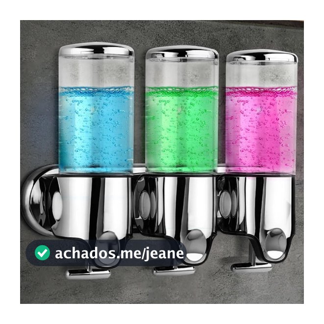 Dispenser De Parede Para Sabão Sabonete Shampoo Acessórios Chuveiro Banheiro