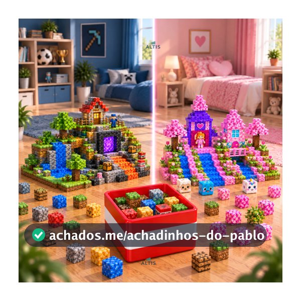 Blocos de Construção Magnéticos de Montar Brinquedo Infantil Craft Educativo