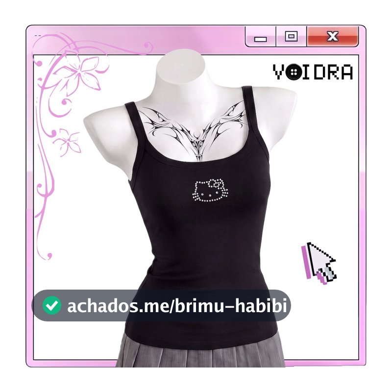 Regata Hello Kitty Y2K VOIDRA  Grunge Dark Altcore 2000s Emo Punk Rock Goth