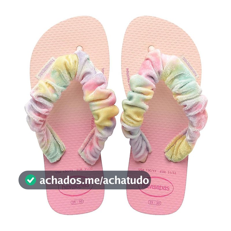 Chinelo Havaianas Infantil Fluffy