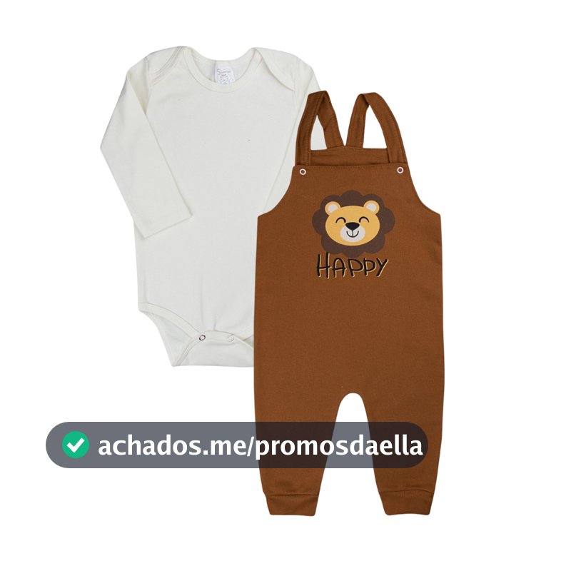 Conjunto Jardineira Menino ou Menina  Roupas de Bebê