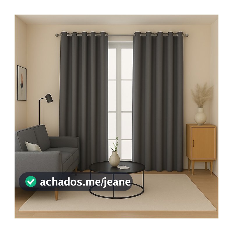 Cortina 100% Blackout 2,00 X 1,80  Corta Luz Janela