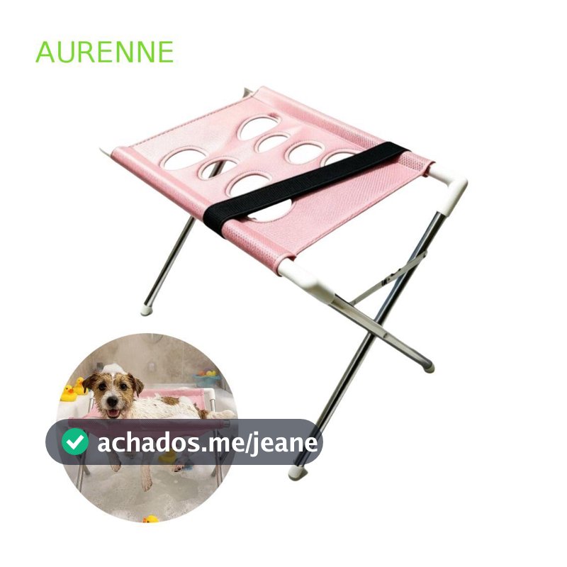 Suporte De Banho Para Animais De Estimação AURENNE , Mesa Dobrável Antiderrapante Cuidados Com , Rede De Aço Inoxidável