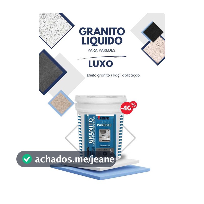Granito liquido consistente epoxi para paredes argapro ( COR BRANCA) 4kg