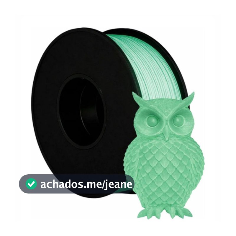 Filamento 3D - PLA Fosforecente Verde Escuro 1KG (1.75MM) MASTERPRINT