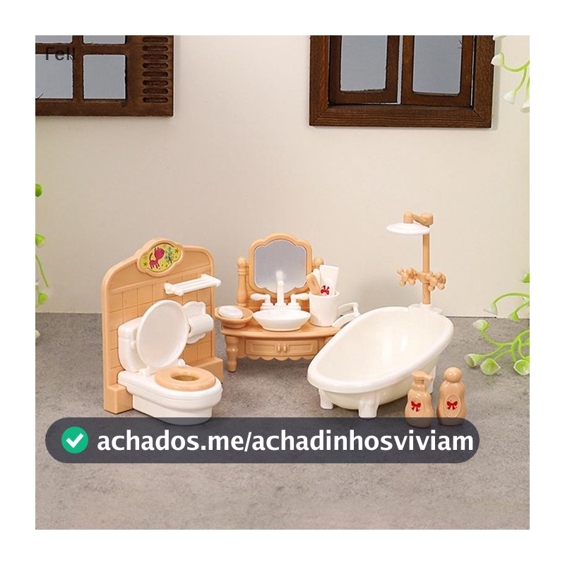 [Fel] 1 Conjunto 1 : 12 Casa De Bonecas Em Miniatura Banheira Pia Do Banheiro Móveis Modelo Decoração Boneca Acessórios