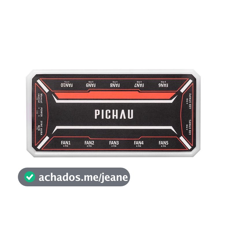Controladora Pichau Feather X6, ARGB, 10 Portas, PG-FTX6-BK01