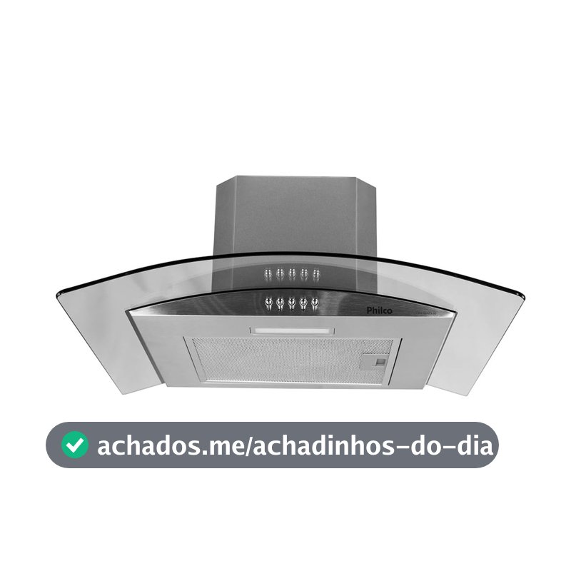 Coifa Philco PCO60G Glass Depurador & Exaustor 60cm Inox