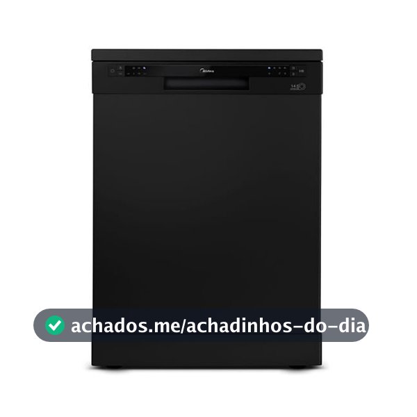 Lava Louças 14 Serviços Preta Midea