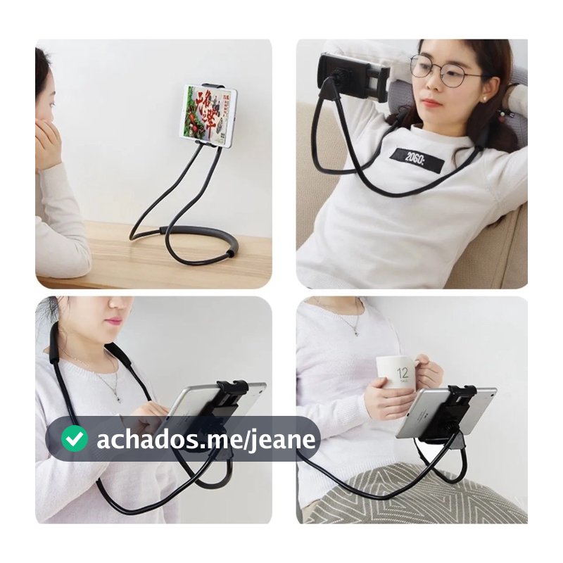 Suporte de Celular para Pescoço Mesa Flexivel Articado MS212