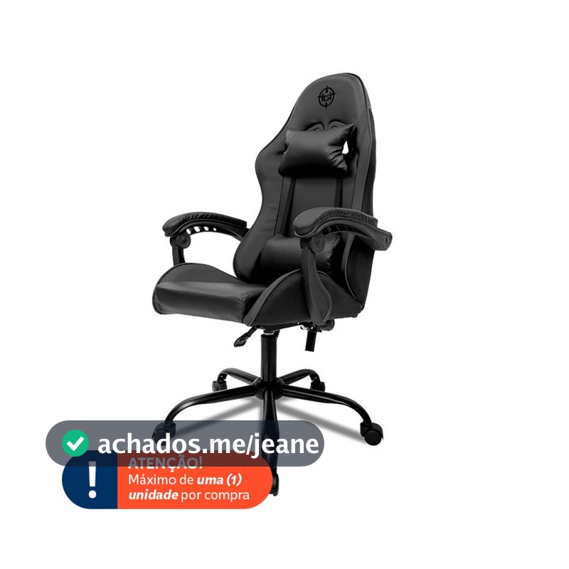 Cadeira Gamer TGT Heron, Preta, TGT-HR-BL01