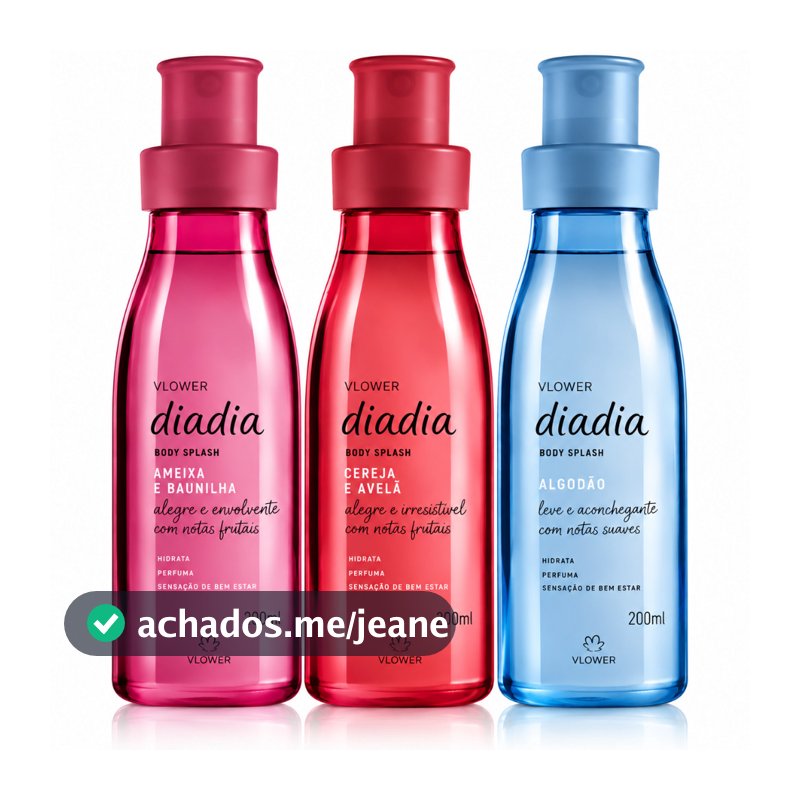 Kit 3 Natura Tododia Body Splash Colonia Feminina 200ml - Refrescante e Glamour WLOWER