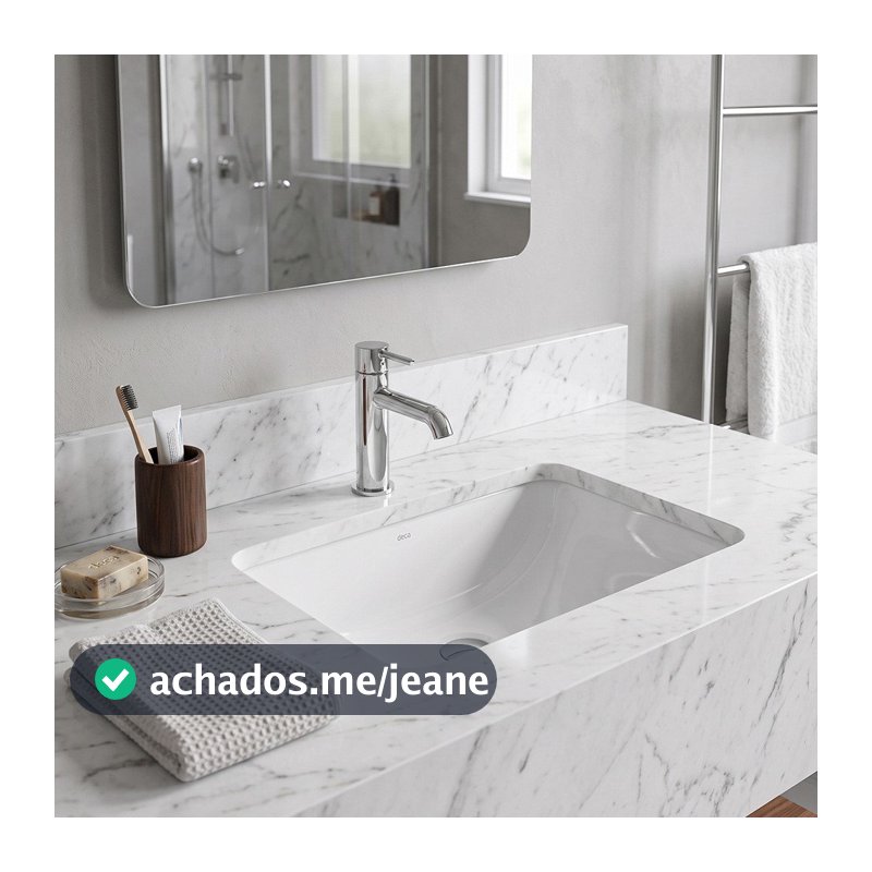 Cuba de Embutir Deca 48x35 L.375.17 Retangular Branco Gelo