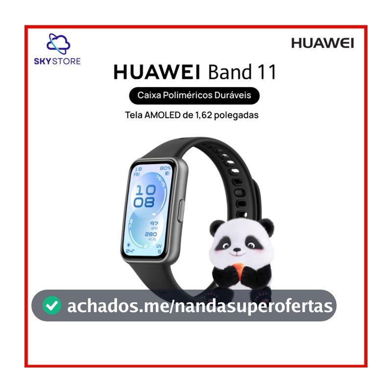 HUAWEI Band 11, Smartwatch, Relógio Digital, Monitoramento aprimorado do sono, bem-estar emocional